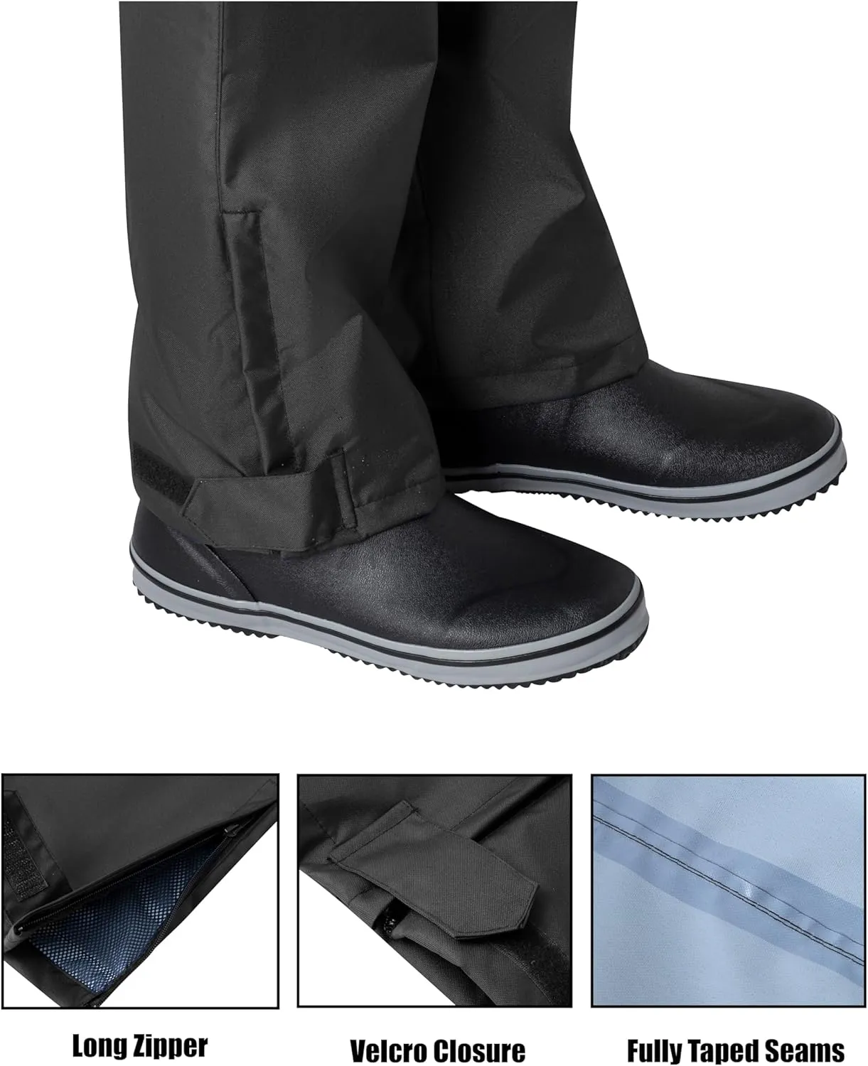 Ubon Rain Pants for Women Waterproof - Packable Hiking Pants Outdoor Rain Over Pants, Golf Rain Pants