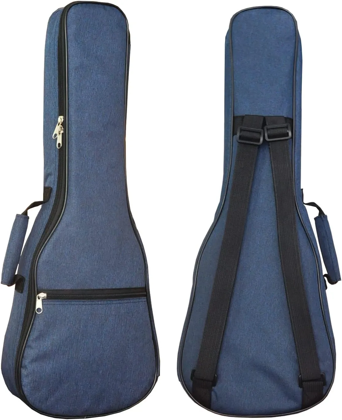 Ukulele Case Bag Baritone 30 inches Soft Adjustable Dual Shoulder Straps Backpack Case with 0.39 inch Thick Sponge Padding Protective Waterproof Nylon (Blue)