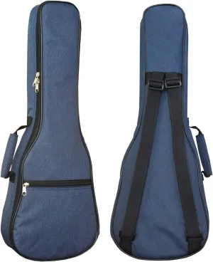 Ukulele Case Bag Baritone 30 inches Soft Adjustable Dual Shoulder Straps Backpack Case with 0.39 inch Thick Sponge Padding Protective Waterproof Nylon (Blue)