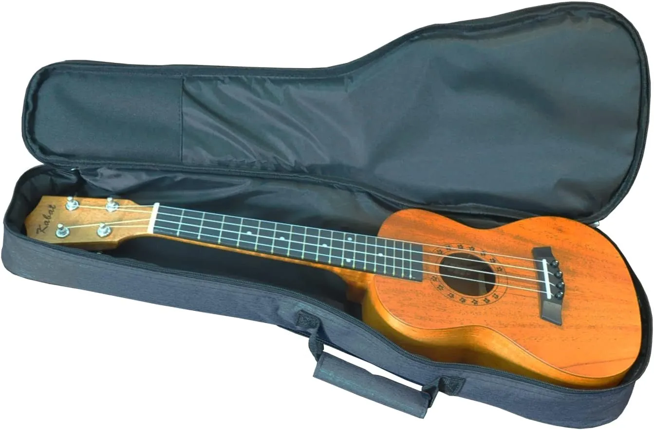Ukulele Case Bag Baritone 30 inches Soft Adjustable Dual Shoulder Straps Backpack Case with 0.39 inch Thick Sponge Padding Protective Waterproof Nylon (Blue)