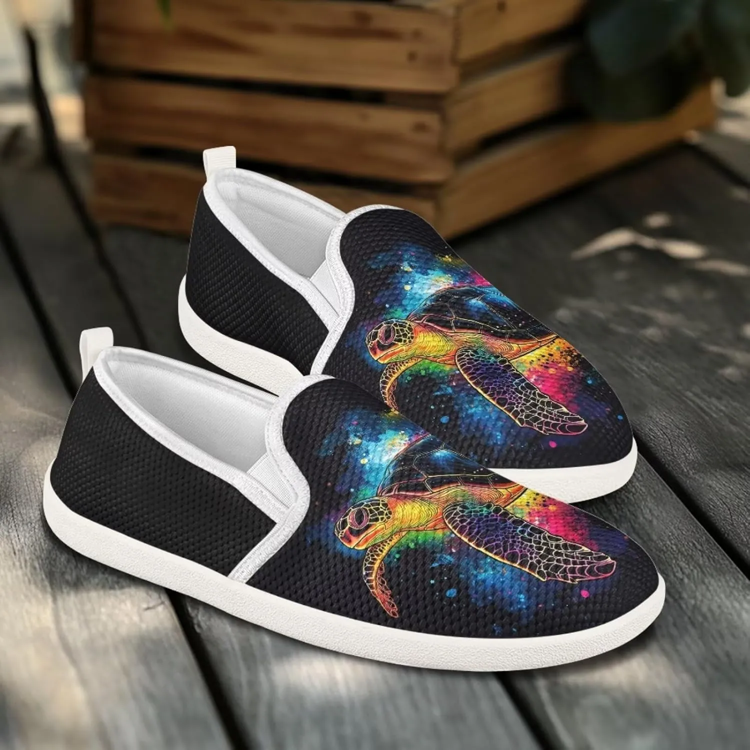 UNICEU Women Casual Slip On Sneaker Mesh Light Weight Sneaker Womens Road Running Shoes Breathable Jogging Footwear