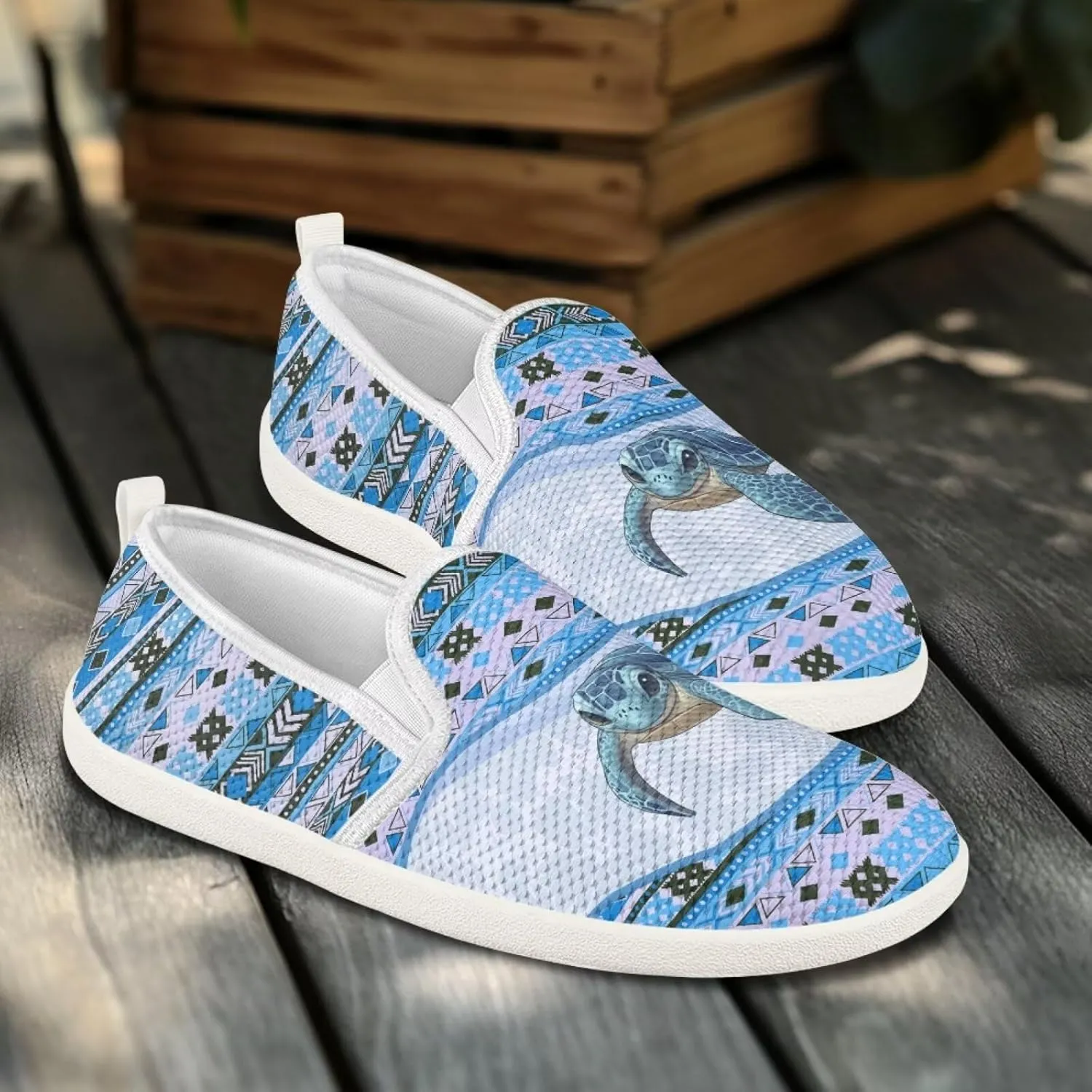 UNICEU Women Casual Slip On Sneaker Mesh Light Weight Sneaker Womens Road Running Shoes Breathable Jogging Footwear