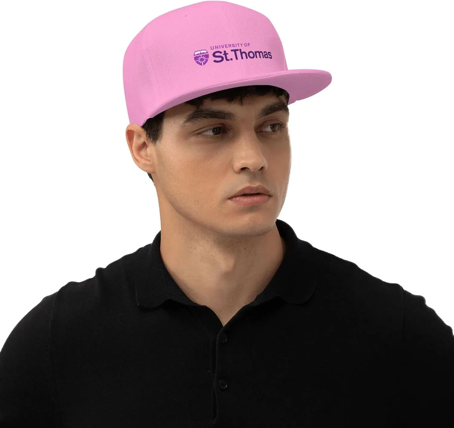 University of St Thomas Hats for Men Flat Bill Fitted Caps Hiphop Rap Adjustable Baseball Trucker Dad Hat
