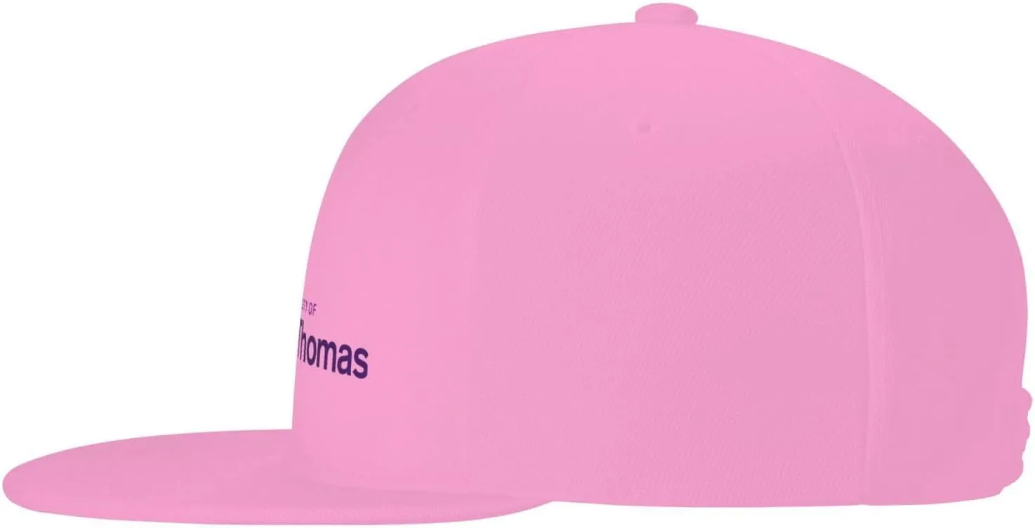 University of St Thomas Hats for Men Flat Bill Fitted Caps Hiphop Rap Adjustable Baseball Trucker Dad Hat