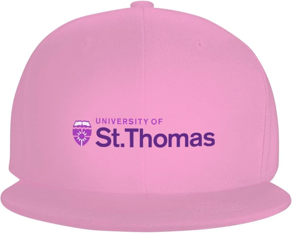 University of St Thomas Hats for Men Flat Bill Fitted Caps Hiphop Rap Adjustable Baseball Trucker Dad Hat