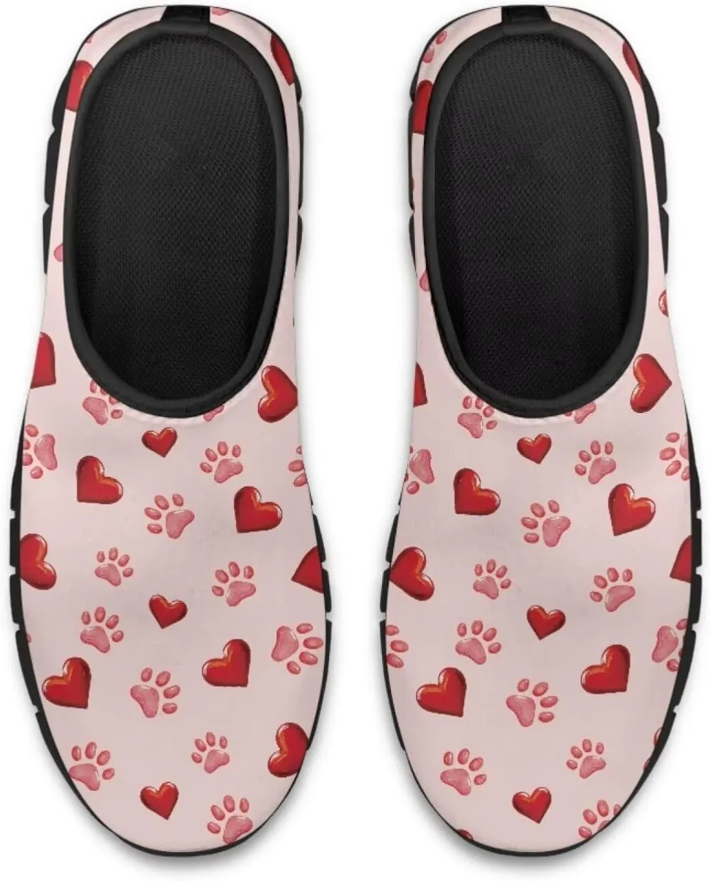 Valentine's Day Slip On Sneakers for Women Casual Low Top Flat Shoes Mesh Breathable Work Tennis Footwear