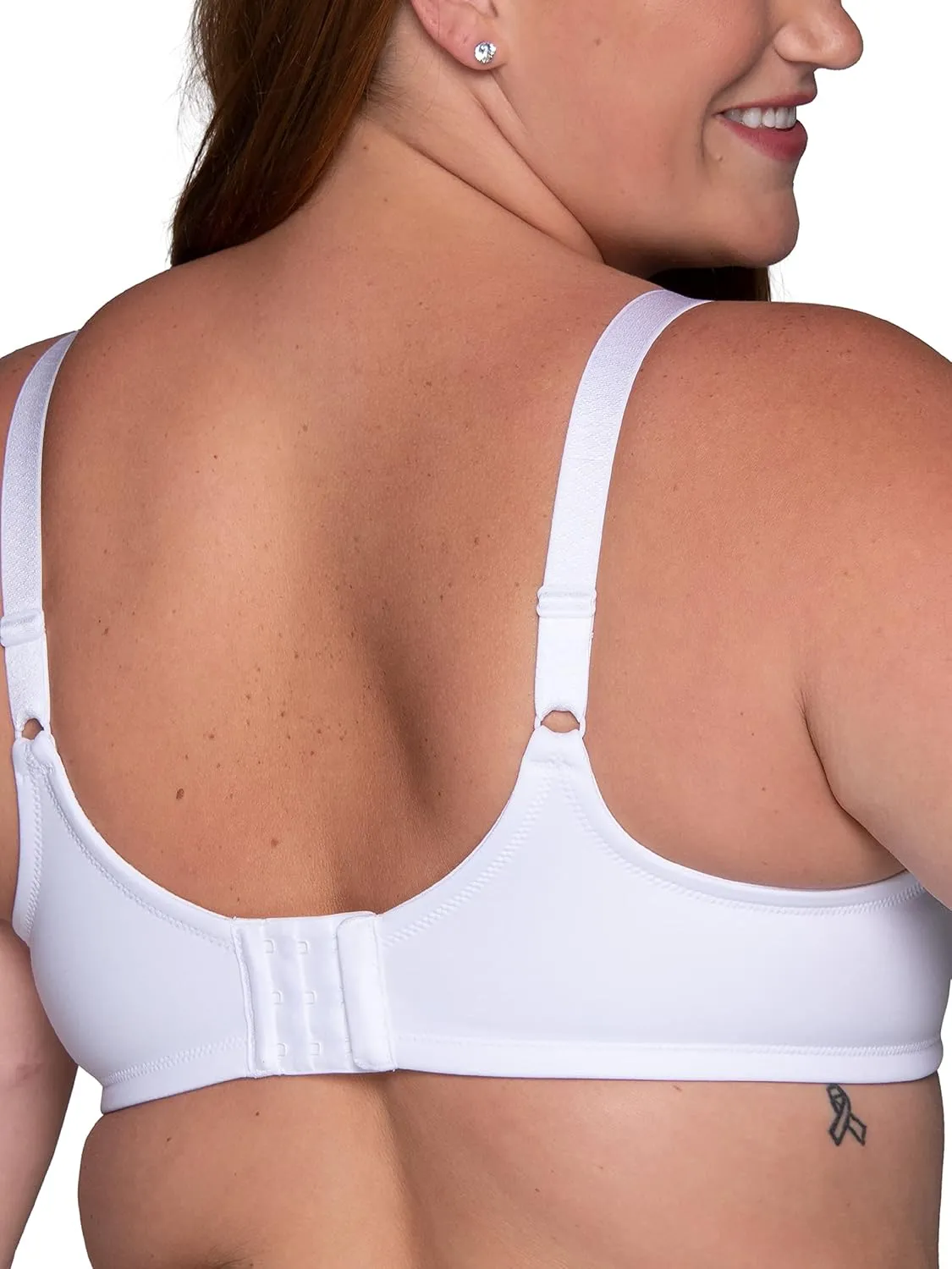 Vanity Fair Women's Beauty Back Smoothing Minimizer Bra, Minimizes Bust Line up to 1.5", Non Padded Cups up to H