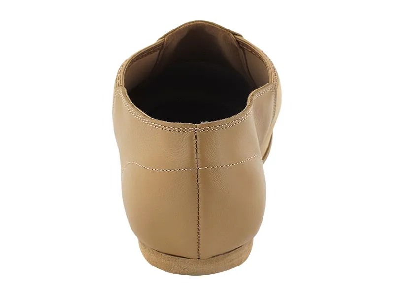 VFJazz02 Split Beige Brown Leather Flat