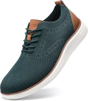VILOCY Men's Casual Dress Sneakers Oxfords Business Mesh Breathable Walking Shoes Tennis Comfortable