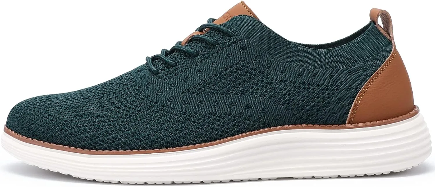 VILOCY Men's Casual Dress Sneakers Oxfords Business Mesh Breathable Walking Shoes Tennis Comfortable