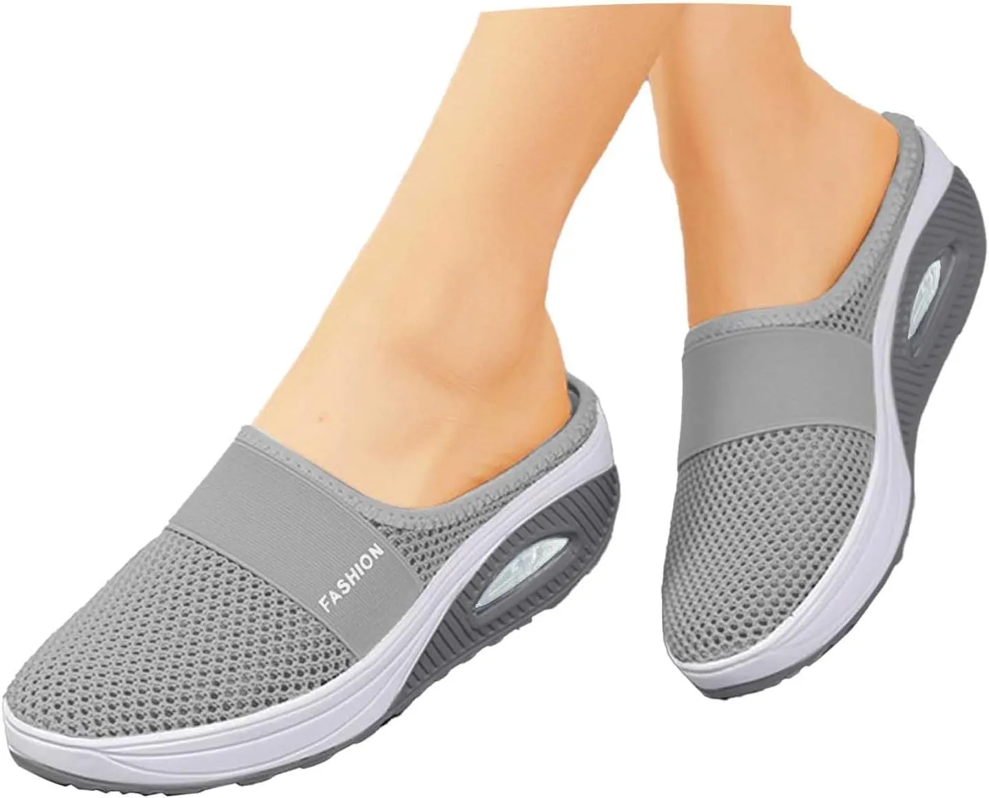 Walking Sneakers for Women Arch Support Wide Sport Sandals Women 2025 Slip On Mules Breathable Mesh Casual Shoes
