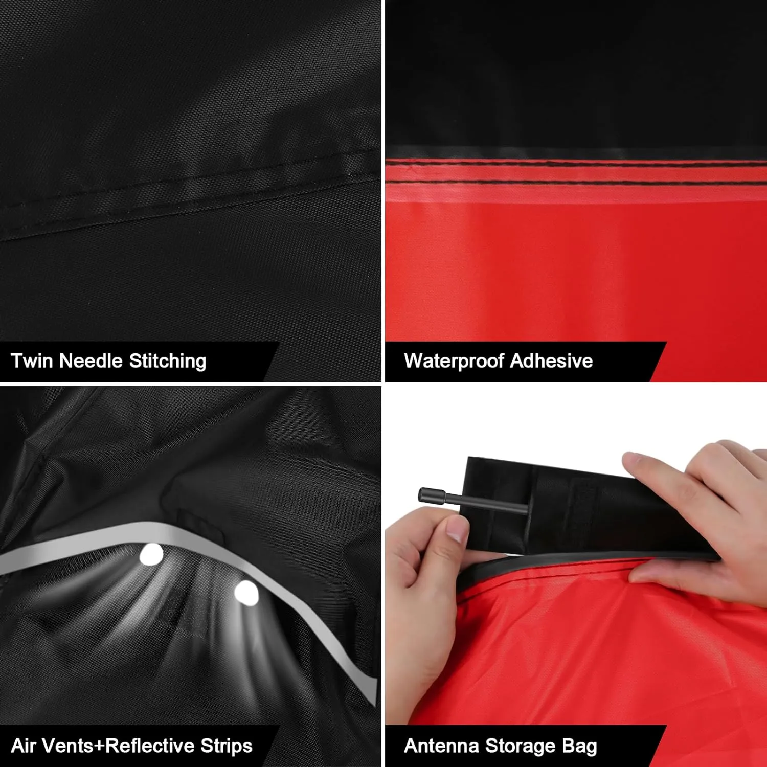 Waterproof Motorcycle Cover Replace for Harley Davidson Touring Limited with Trunk Models, 420D Oxford Cloth Road Glide Limited, Ultra Limited Motorcycle Cover for Snow Rain Dust Protection