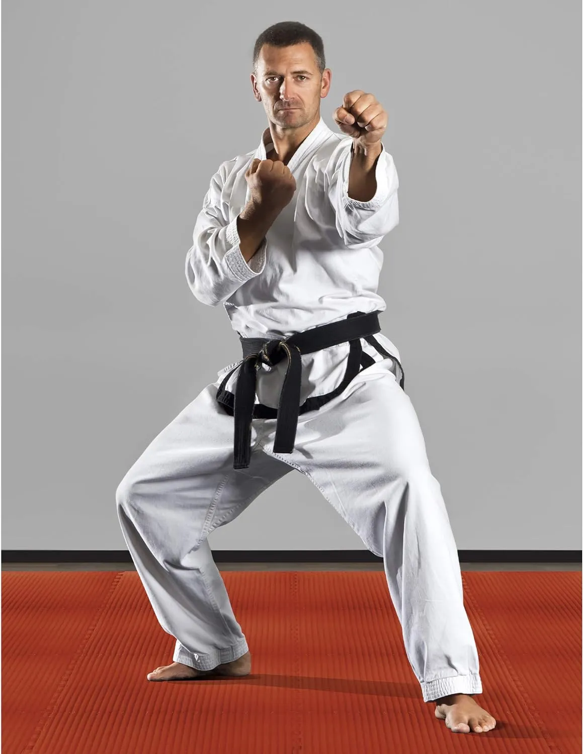 We Sell Mats 3/4 Inch Thick Martial Arts EVA Foam Exercise Mat, Tatami Pattern, Interlocking Floor Tiles for Home Gym, MMA, Anti-Fatigue Mats, 24 in x 24 in