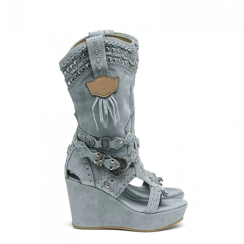 Wedges Canvas High Sandals | Women Wedges Canvas Heels | Wedge Shoes
