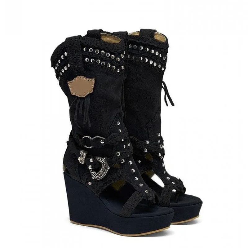 Wedges Canvas High Sandals | Women Wedges Canvas Heels | Wedge Shoes