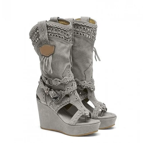 Wedges Canvas High Sandals | Women Wedges Canvas Heels | Wedge Shoes