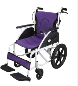 wheelchairs Aluminum Light Folding Portable Wheelchair Elderly and Disabled trolleys, Small Wheeled Walking Manual Wheelchair