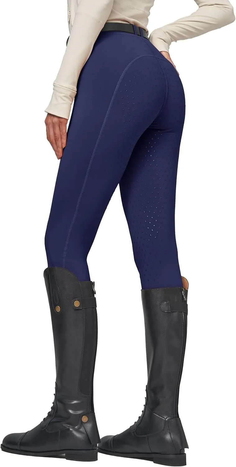Willit Women's Fleece Riding Breeches Winter Horse Riding Pants Tights Equestrian Thermal Schooling Tights
