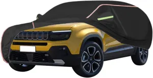 WOLWES Car Cover Are Suitable For Jeep Avenger Longitude/Altitude/Summit/Turbo All-weather Windproof, Snowproof, Rainproof, UV-protected And Breathable All-season Universal With Side Door Zip Oxford C