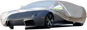 WOLWES Car Cover are Suitable for Lamborghini Reventon All-Weather Windproof, Snowproof, Rainproof, UV-Protected and Breathable All-Season Universal with Side Door Zip Oxford Cloth Car Cover (Color :