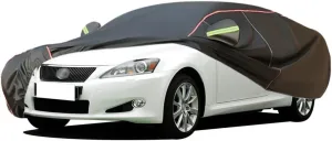 WOLWES Car Covers are Suitable for Lexus is 250C All-Weather Windproof, Snowproof, Rainproof, UV-Protected and Breathable All-Season Universal with Side Door Zip Oxford Cloth Car Covers (Color : Blac