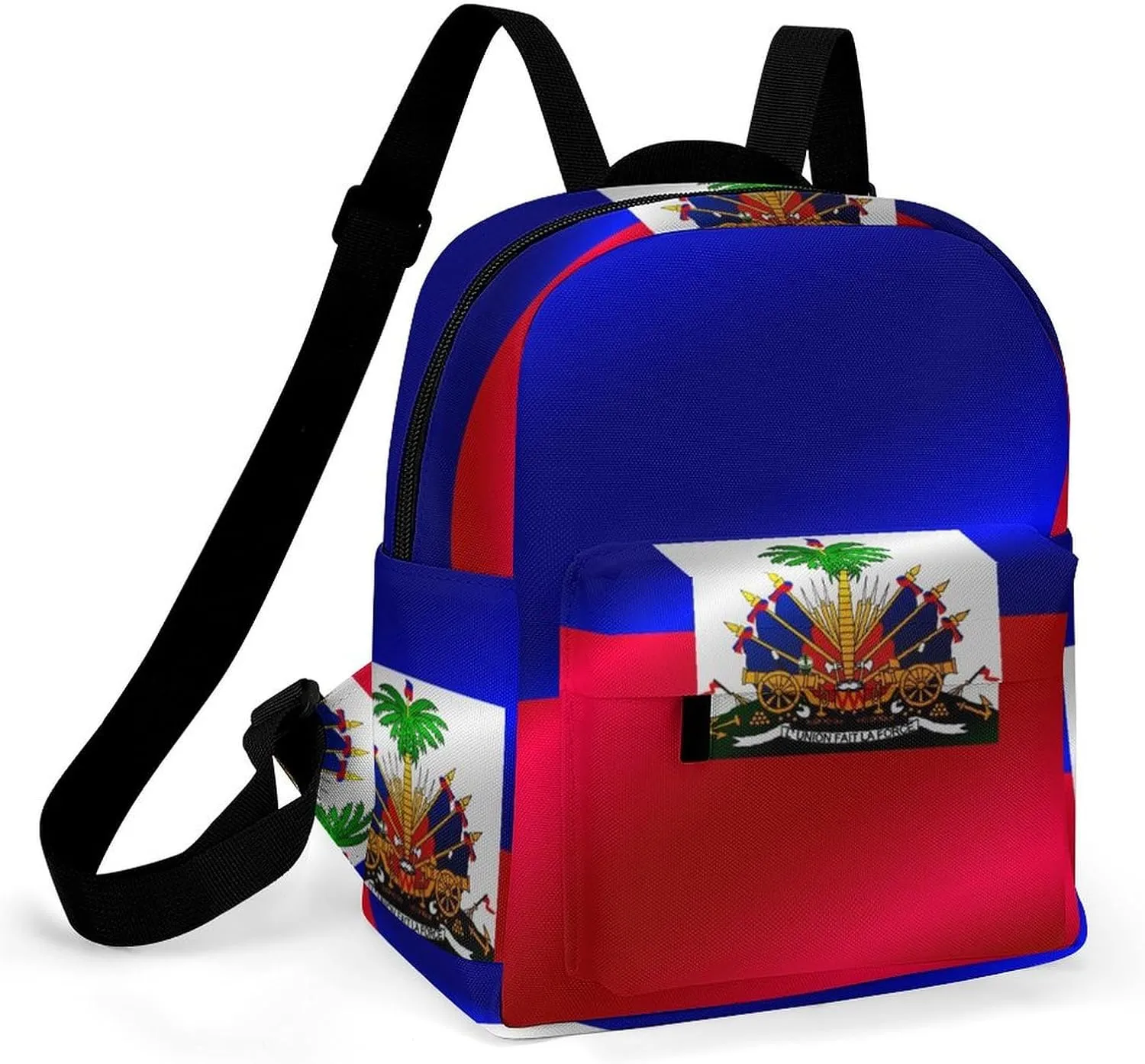 Women Haitian Flag of Haiti Small Backpack Purse for Ladies Bookbag Travel Shoulder Bag