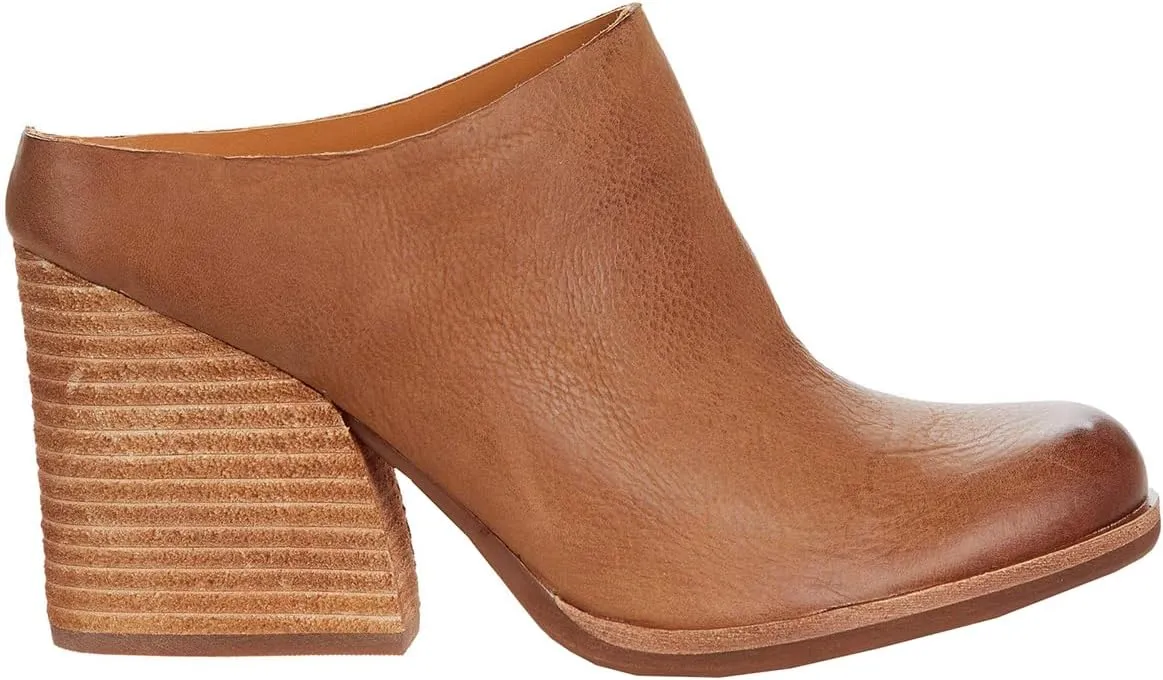 Women High Chunky Stacked Heel Mules Round Closed Toe Heeled Sandals Slip On 3 Inch Block Heels Suede Backless Booties Burnished Dressy Vintage Party Office Ladies Slide Slippers 4-11 M US