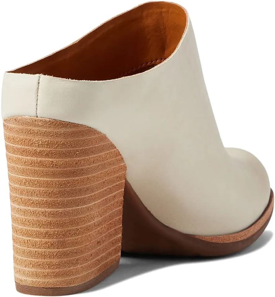Women High Chunky Stacked Heel Mules Round Closed Toe Heeled Sandals Slip On 3 Inch Block Heels Suede Backless Booties Burnished Dressy Vintage Party Office Ladies Slide Slippers 4-11 M US