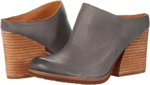 Women High Chunky Stacked Heel Mules Round Closed Toe Heeled Sandals Slip On 3 Inch Block Heels Suede Backless Booties Burnished Dressy Vintage Party Office Ladies Slide Slippers 4-11 M US