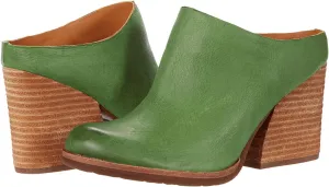 Women High Chunky Stacked Heel Mules Round Closed Toe Heeled Sandals Slip On 3 Inch Block Heels Suede Backless Booties Burnished Dressy Vintage Party Office Ladies Slide Slippers 4-11 M US