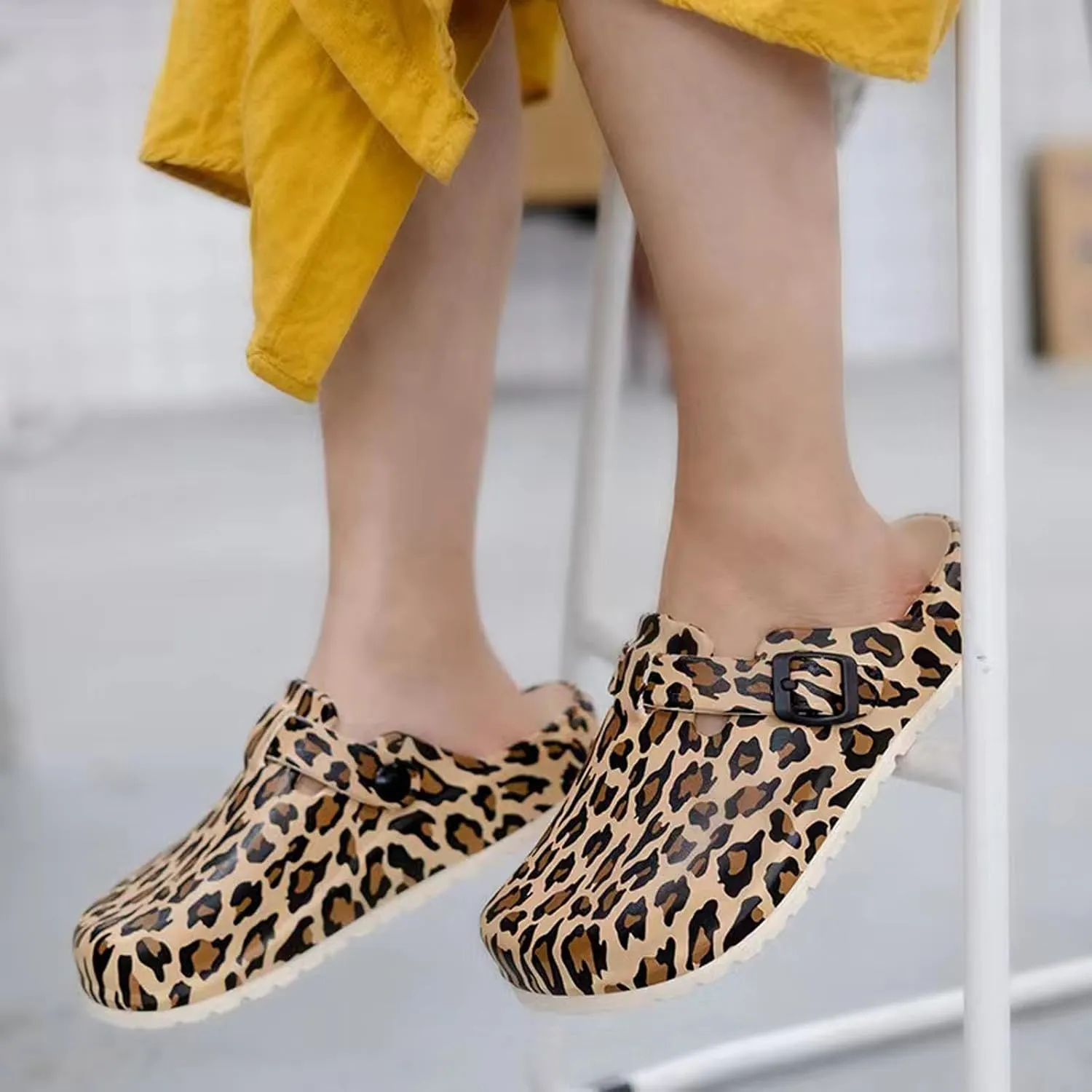 Women’s Garden Clogs EVA Slip On Comfort Shoes – Cute Printed Waterproof Mules for Nurses, Home, Outdoor, Kitchen, Work – Lightweight Non-Slip Foam Clogs