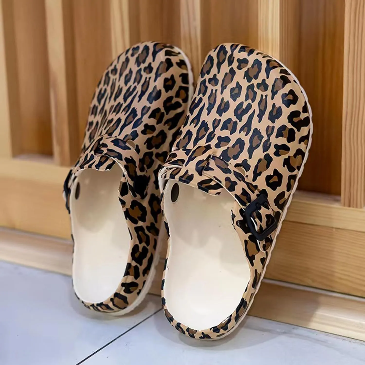 Women’s Garden Clogs EVA Slip On Comfort Shoes – Cute Printed Waterproof Mules for Nurses, Home, Outdoor, Kitchen, Work – Lightweight Non-Slip Foam Clogs