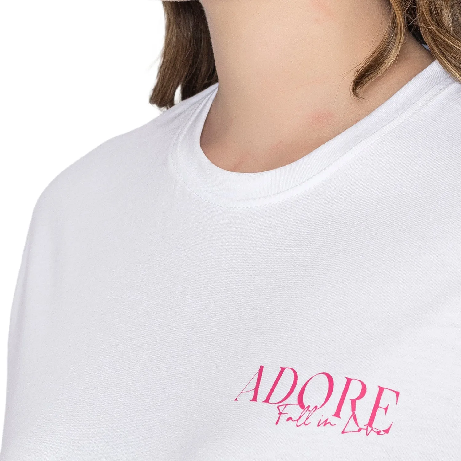 Women's Graphic Printed Cotton T-Shirt - White