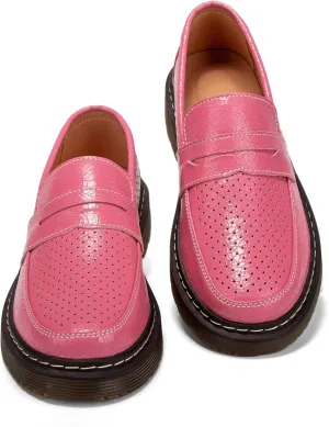 Women's Penny Loafers Breathable Perforated Loafers for Women