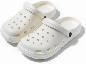 Women's Plus Size Wide Width Flat Slide Sandals Summer Breathable Eva Lightweight Beach Casual Closed-Toe Shoes Hole Cavity Design Size 9 10-11 - Purple, Pink, White, Green