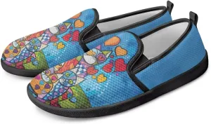 Women's Slip On Fashion Flats Comfortable Dressy Loafer Shoes Round Toe Lightweight Shoes for Office Work Daily Wear Gifts for Mom Wife Sister US Size 6-11