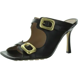 Womens Slip On Open Toe Mule Sandals