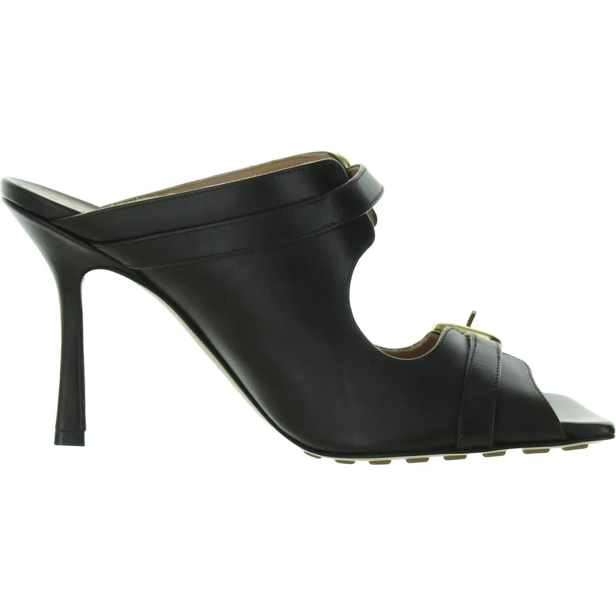 Womens Slip On Open Toe Mule Sandals