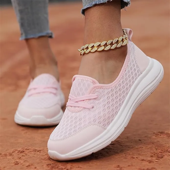 Women's Soft Sole Mesh Comfort Orthopedic Shoes -Breathable Slip-On Flat Walking Shoes,Walking Comfort