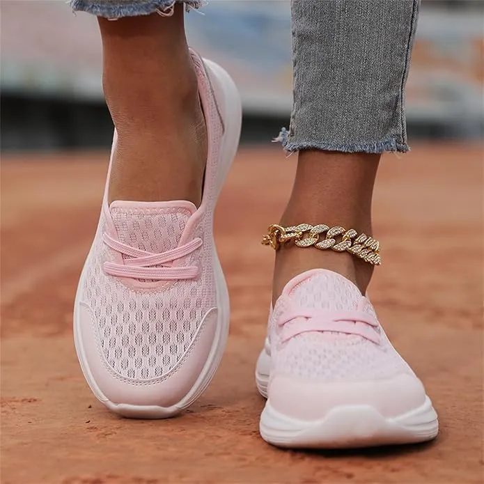Women's Soft Sole Mesh Comfort Orthopedic Shoes -Breathable Slip-On Flat Walking Shoes,Walking Comfort