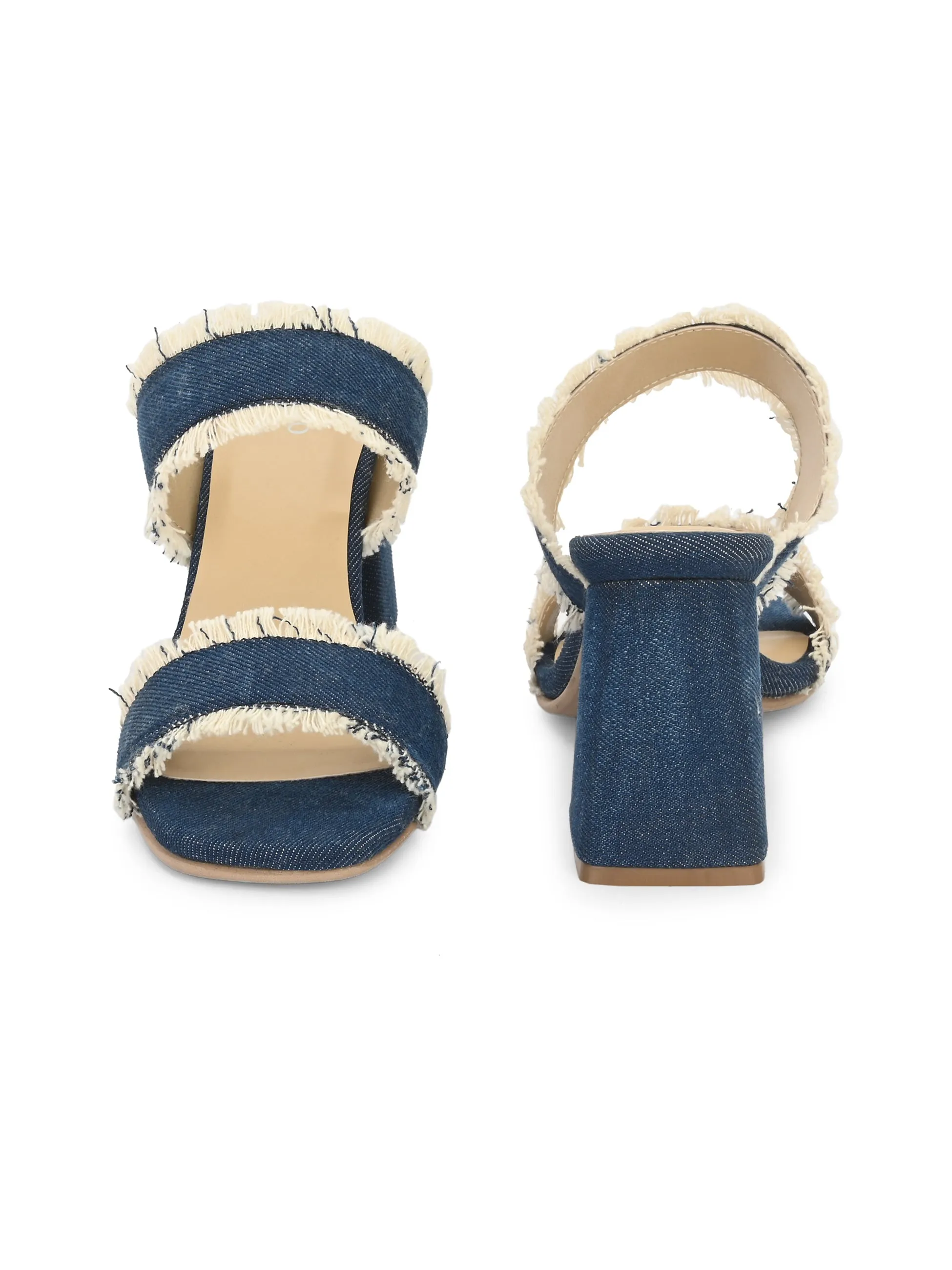Women's Vegan Leather Light Weight Stylish High Heel Sandal