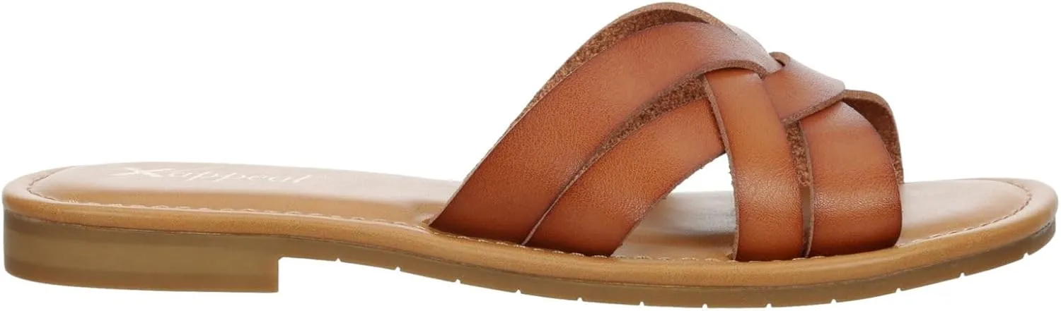 XAPPEAL Andie - Women's Strappy Slip-On H-Band Flat Slide Sandals