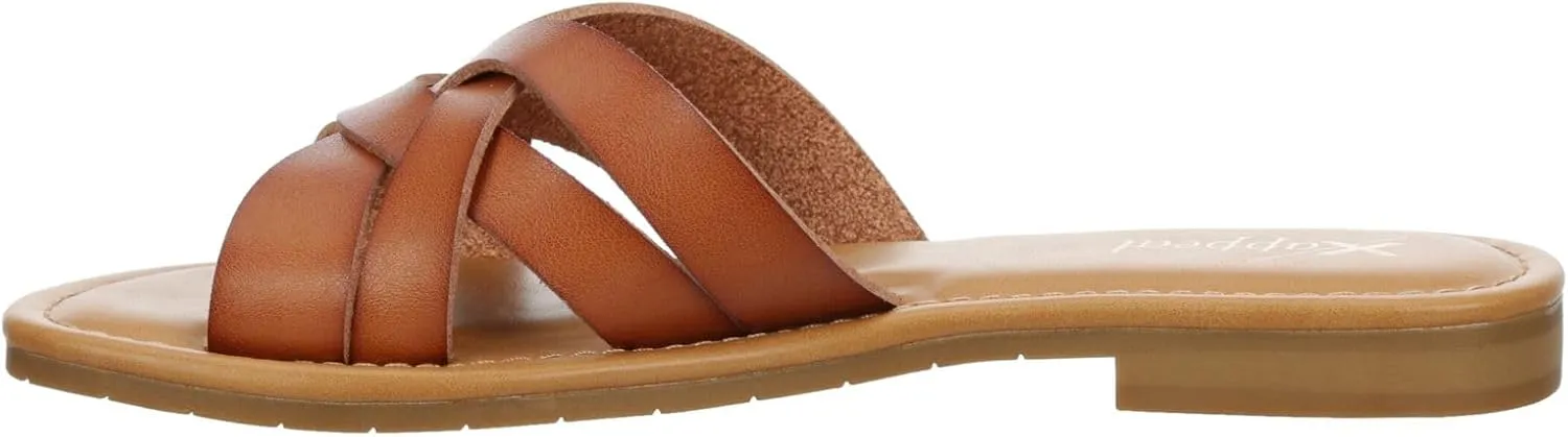 XAPPEAL Andie - Women's Strappy Slip-On H-Band Flat Slide Sandals