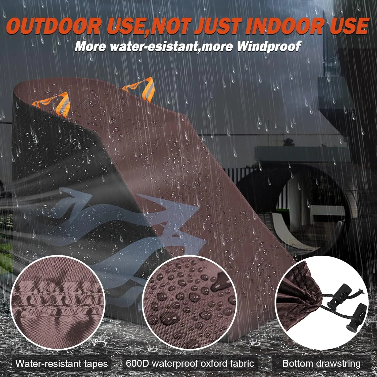 XYZCTEM Treadmill Cover Waterproof Dustproof Running Machine Cover Exercise Workout Equipment Protective with Windproof Drawstring and Air Vents for Home Gym Indoor Outdoor