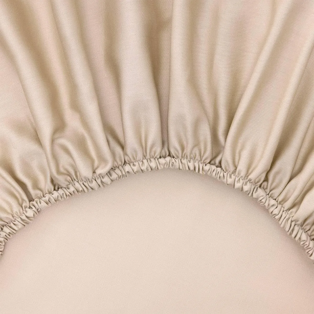 Yves Delorme Triomphe Dune Queen 63 x 81 in Fitted Sheet - Extra Soft and Warm Luxury Sheets, 100% Natural Organic French Bed Linens - Breathable and Durable